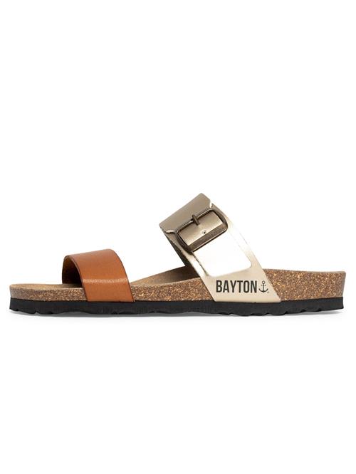 Bayton Pantoletter 'Valence'  camel / guld