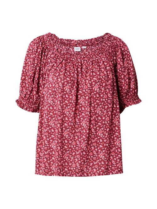 GAP Bluse  burgunder / melon / hvid