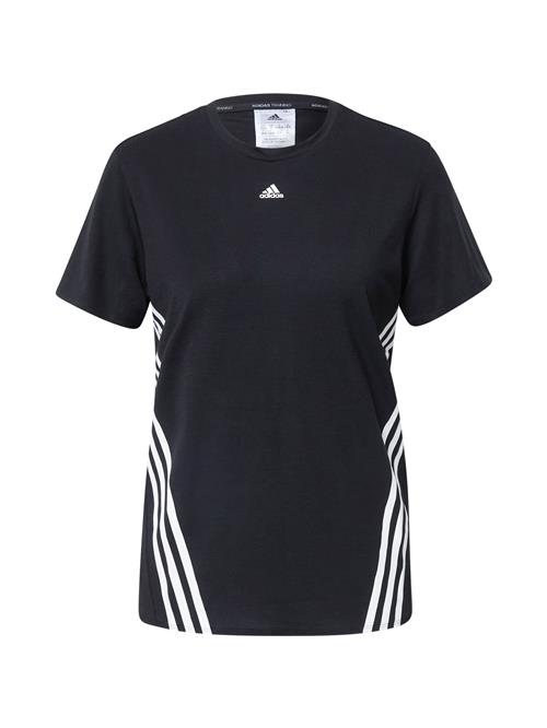 ADIDAS SPORTSWEAR Funktionsbluse 'Train Icons'  sort / hvid