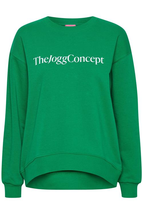 The Jogg Concept Sweatshirt 'SAFINE'  grøn / hvid