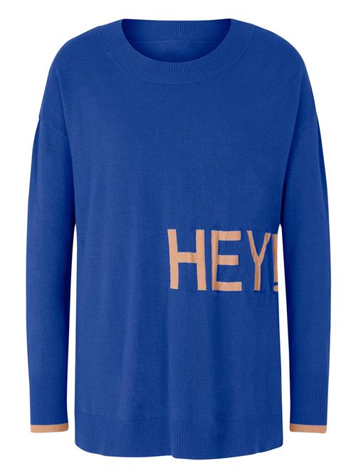 heine Pullover  royalblå / lysebrun