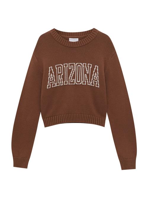 Se Pull&Bear Pullover  brun / hvid ved About You