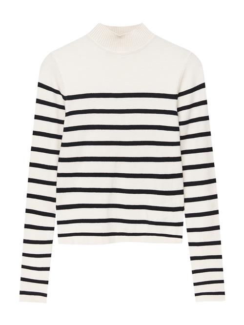 Pull&Bear Pullover  ecru / sort