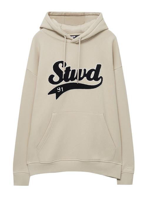 Pull&Bear Sweatshirt  sand / sort / hvid