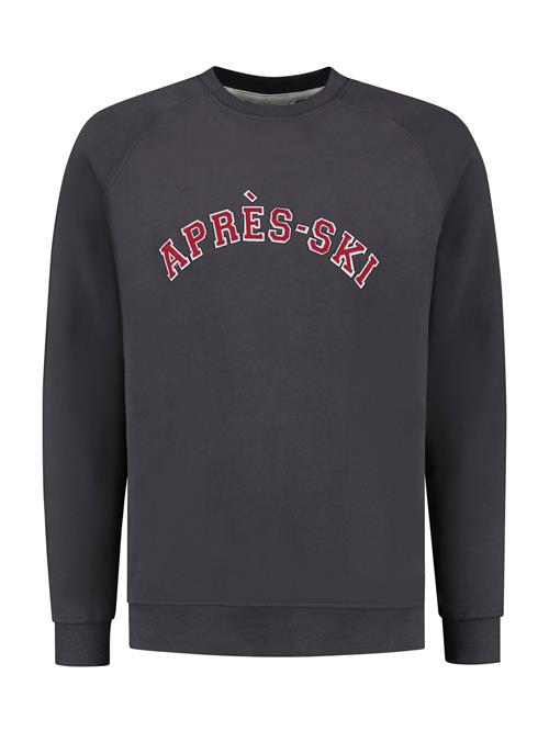 Se Shiwi Sweatshirt 'Apres Ski'  mørkegrå / rød / hvid ved About You