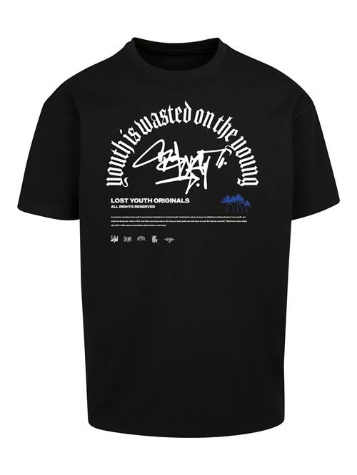 Lost Youth Bluser & t-shirts 'GRAFFITI'  royalblå / sort / hvid