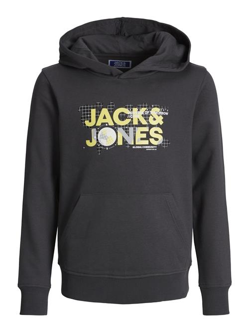 Se Jack & Jones Junior Sweatshirt 'Dust'  lysegul / grå / antracit / hvid ved About You