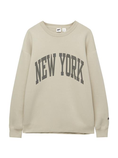 Pull&Bear Sweatshirt  ecru / basalgrå