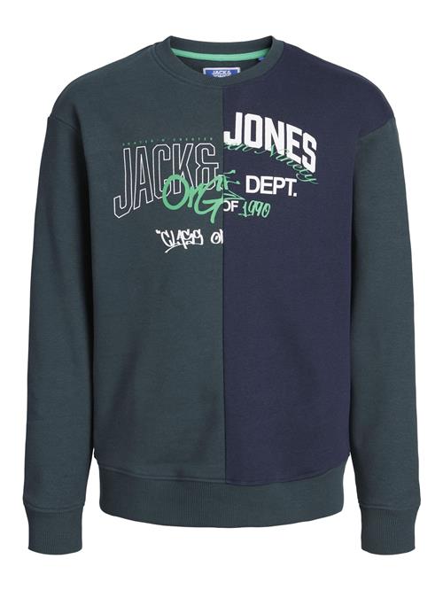 Se Jack & Jones Junior Sweatshirt  blå / grøn / hvid ved About You