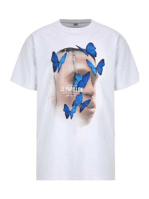 MT Upscale Bluser & t-shirts 'Le Papillon'  nude / royalblå / sort / hvid