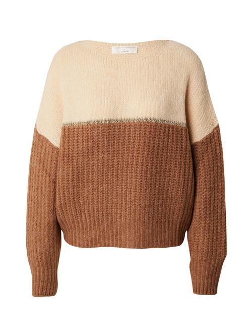 Guido Maria Kretschmer Women Pullover 'Isabell'  lysebeige / brun / guld