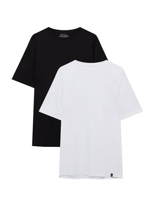 Pull&Bear Bluser & t-shirts  sort / hvid