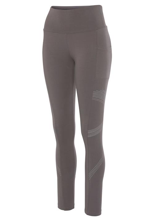 LASCANA ACTIVE Sportsbukser  taupe / sølv