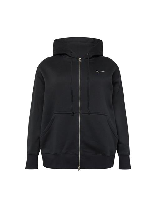 Nike Sportswear Sportssweatjakke  sort / hvid