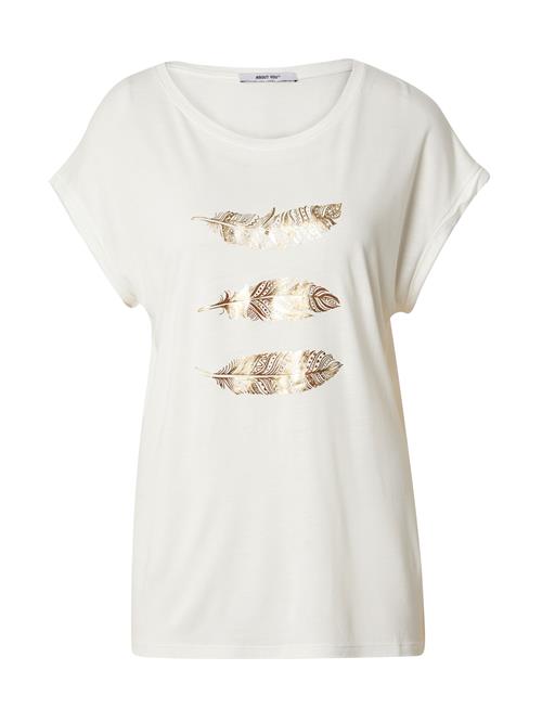 Se ABOUT YOU Shirts 'Antoinetta'  creme / guld / hvid ved About You