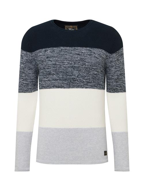 Key Largo Pullover 'Jogi'  navy / røgblå / blå-meleret / hvid