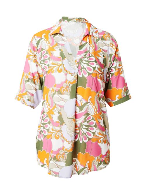 Se Key Largo Bluse 'CYRUS'  khaki / orange / lys pink / hvid ved About You