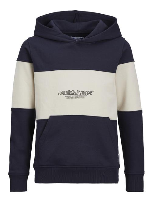 Jack & Jones Junior Sweatshirt 'Lakewood'  mørkeblå / sort / hvid