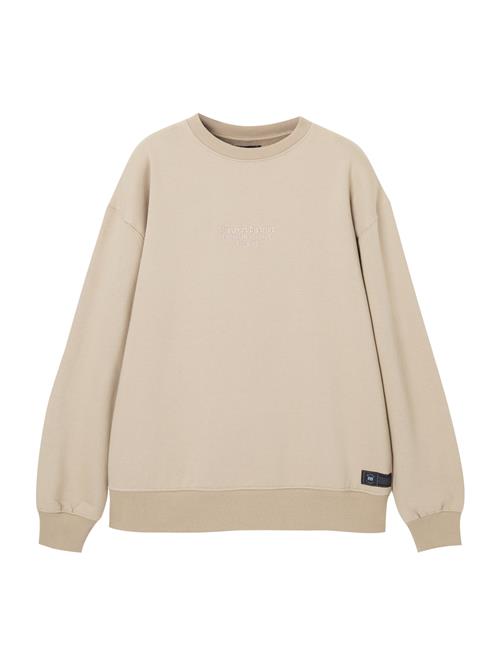 Se Pull&Bear Sweatshirt  sand / sort ved About You