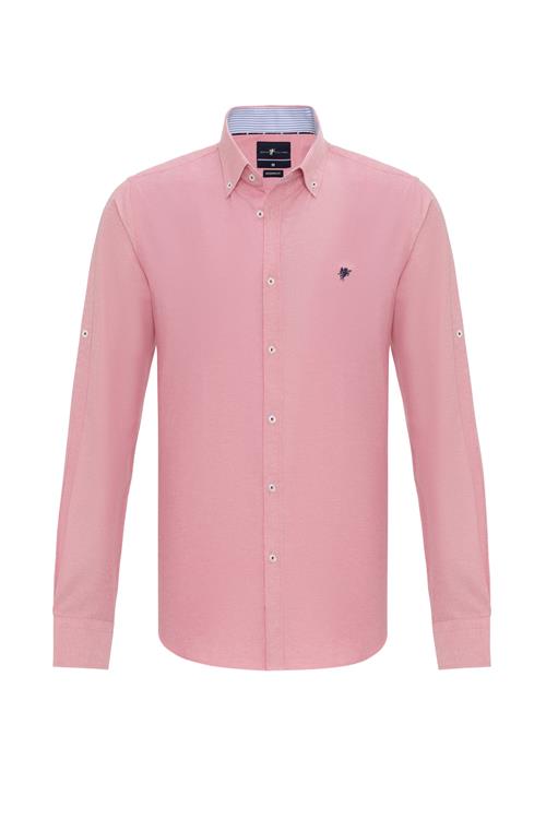 DENIM CULTURE Skjorte 'Erling'  marin / lys pink