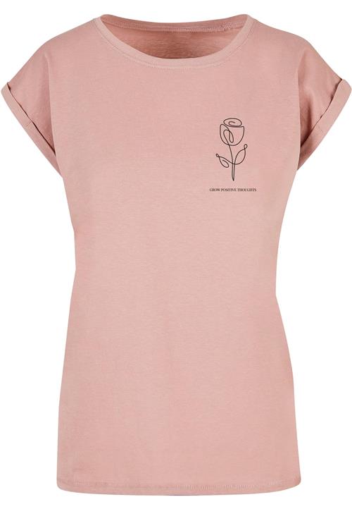 Merchcode Shirts 'Spring - Tulip Flower'  pastelpink / sort