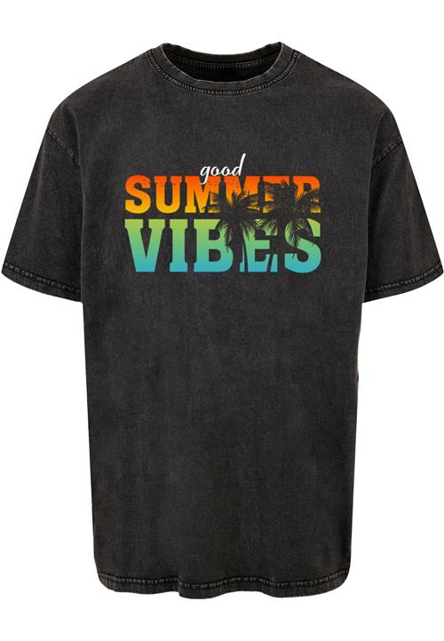 Merchcode Bluser & t-shirts 'Good Summer Vibes'  lyseblå / gul / antracit / orange