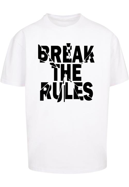 Merchcode Bluser & t-shirts 'Break The Rules 2'  sort / hvid