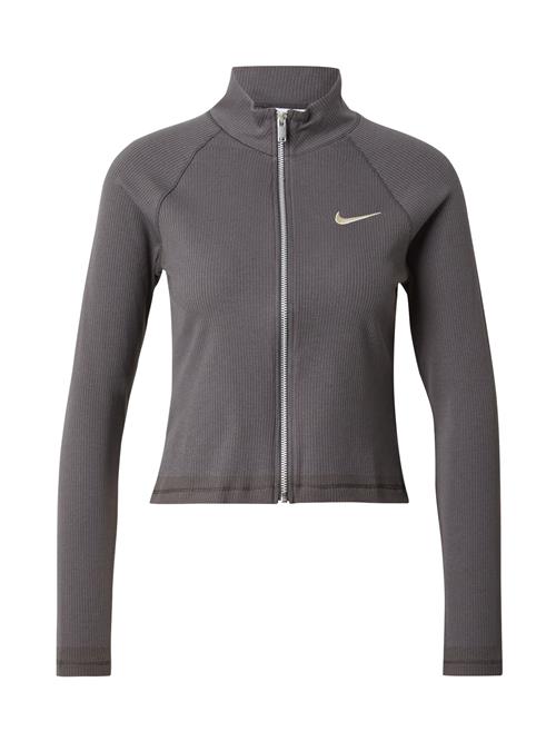 Nike Sportswear Sweatjakke  grå / hvid