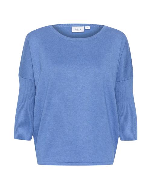 Se SAINT TROPEZ Pullover 'Mila'  blå-meleret ved About You