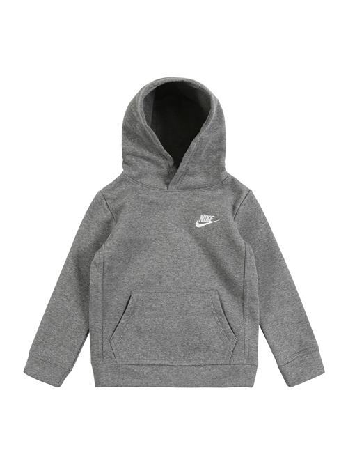 Nike Sportswear Sweatshirt 'Club Fleece'  grå-meleret / hvid