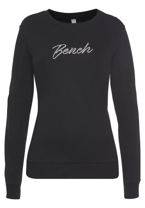 BENCH Sweatshirt  lysegrå / sort