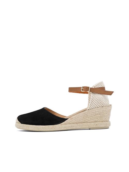 Se Bianco Espadrillaer 'ANNA'  beige / sort ved About You