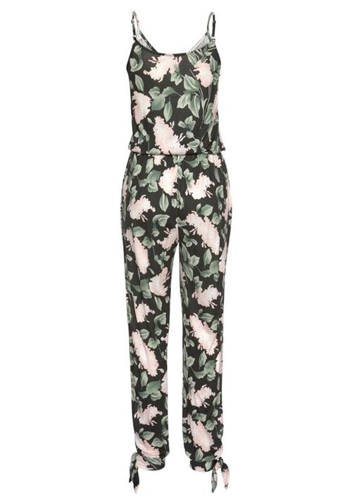 Se BUFFALO Jumpsuit  lysegrøn / gammelrosa / sort ved About You