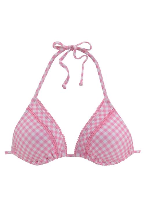 BUFFALO Bikinioverdel  pink / hvid