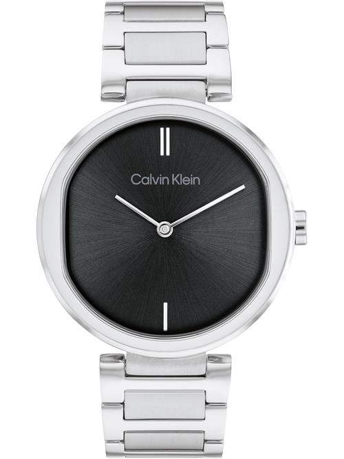 Calvin Klein Analogt ur  sort / sølv