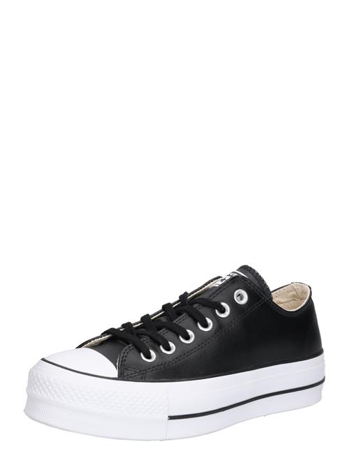 Se CONVERSE Sneaker low 'CHUCK TAYLOR ALL STAR LIFT OX LEATHER'  sort / hvid ved About You