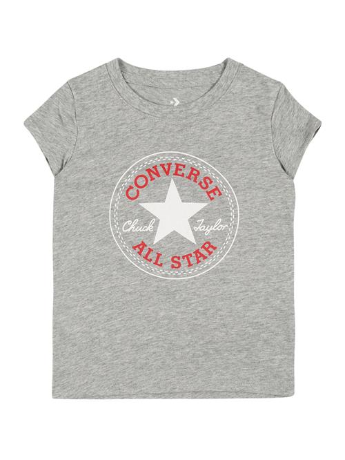 Se CONVERSE Bluser & t-shirts  grå-meleret / rød / hvid ved About You