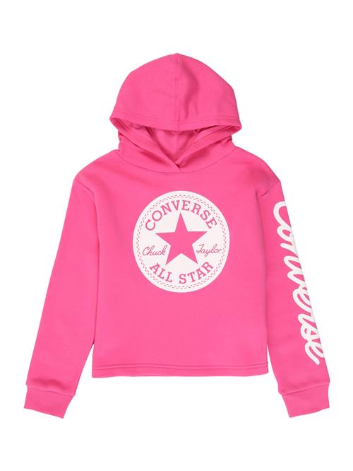 Se CONVERSE Sweatshirt  pink / hvid ved About You