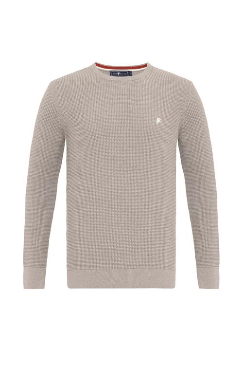 Se DENIM CULTURE Pullover 'ALJAMAIN'  brokade / naturhvid ved About You