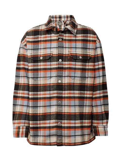 LEVI'S ® Overgangsjakke 'Lakeshore Overshirt'  lyseblå / orange / sort