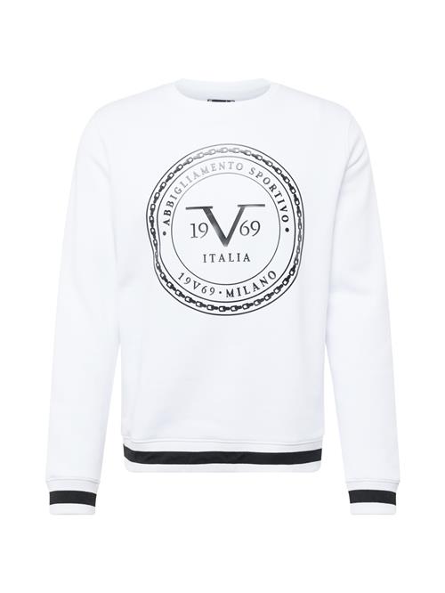 19V69 ITALIA Sweatshirt 'BEN'  sort / offwhite