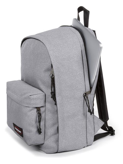 EASTPAK Rygsæk 'Back To Work'  grå-meleret / carminrød / sort / hvid