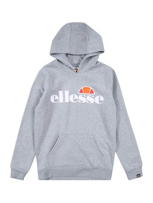 ELLESSE Sweatshirt 'Isoble'  grå-meleret / mandarin / grenadine / hvid