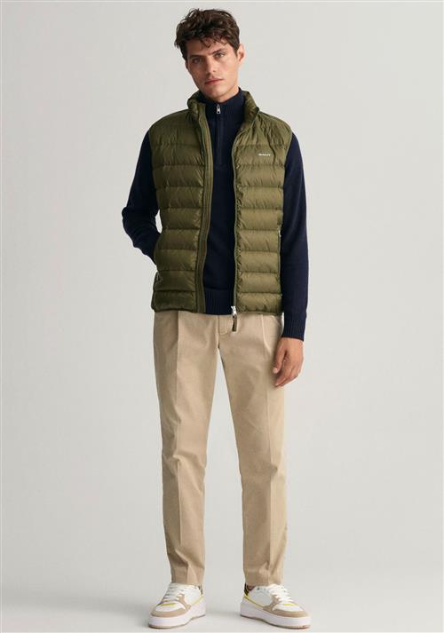 GANT Vest  oliven / hvid