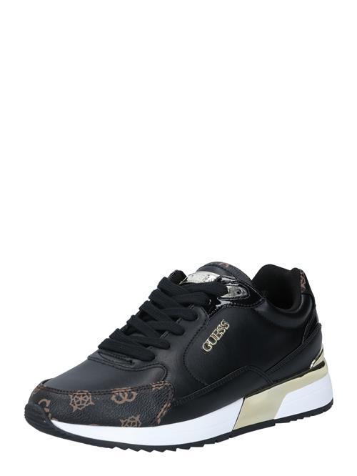 GUESS Sneaker low  brun / guld / sort