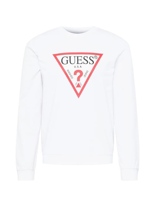 GUESS Sweatshirt 'Audley'  rød / sort / hvid