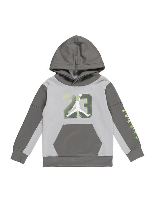 Jordan Sweatshirt 'JUMPMAN'  mudderfarvet / lysegrå / neongrøn / hvid