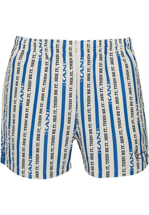 Karl Kani Badeshorts  blå / sort / hvid