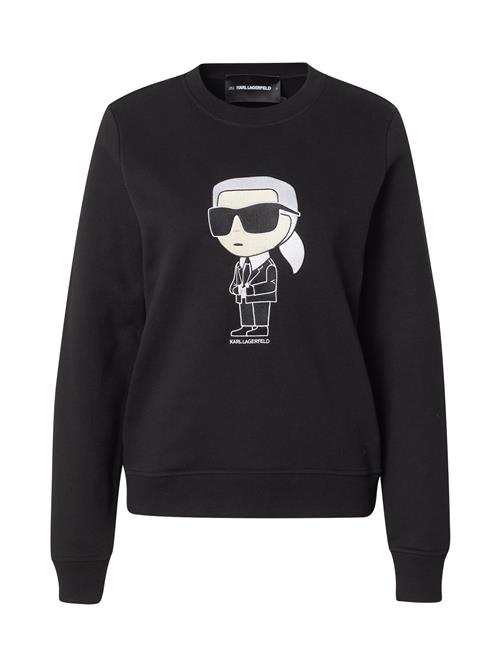 Se Karl Lagerfeld Sweatshirt 'Ikonik 2.0'  kit / sort / hvid ved About You