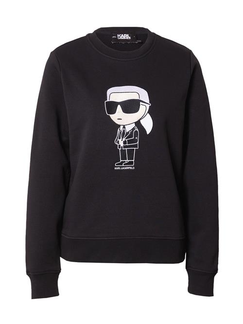 Se Karl Lagerfeld Sweatshirt 'Ikonik 2.0'  beige / sort / hvid ved About You